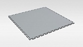 ПВХ плитка гладкая, цвет серый, 5 мм